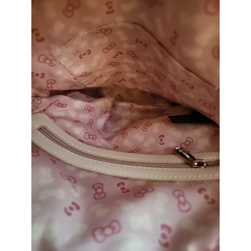 Hello Kitty Loungefly Patch Work Backpack Mini Ba… - image 7